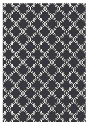 Printed Wafer Paper - Moroccan Black - Click Image to Close